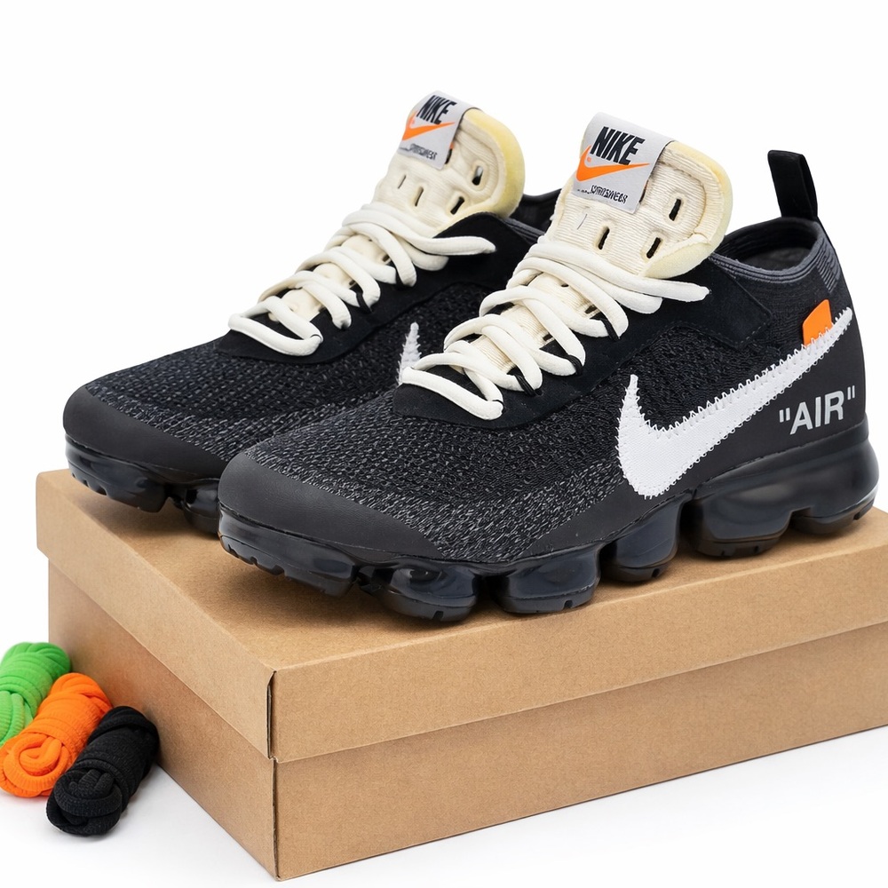 Nike Kids Black and Cream Air Sneakers